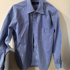 Tommy Hilfiger Men's Blue Pinstripe Shirt